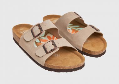 Γυναικεία suede σανδάλια - FUNKY BUDDHA - 