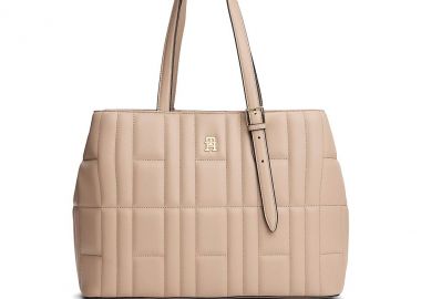 Γυναικεία Τσάντα Χειρός-Ώμου Tommy Hilfiger AW0AW17452-AFE Μπεζ - Tommy Hilfiger - 