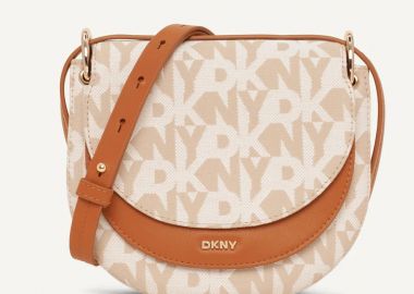 Γυναικεία Τσάντα Χιαστί DKNY Gramersy Cross Body R41EFY38 F8B Μπεζ-Ταμπά - DKNY - 