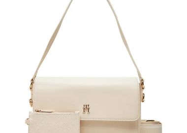 Γυναικεία Τσάντα Ώμου Χιαστί Tommy Hilfiger AW0AW17219 AA8 Μπεζ - Tommy Hilfiger - 