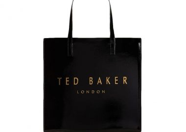 Γυναικεία Τσάντα Ώμου Ted Baker Crinkon Large Icon 271041 Μαύρο Λουστρίν - Ted Baker - 