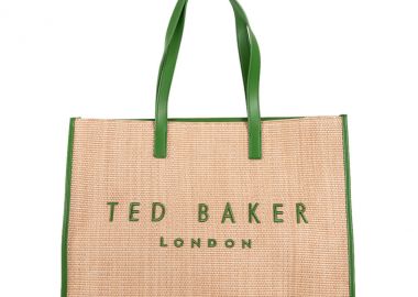 Γυναικεία Τσάντα Ώμου Ted Baker Pallmer Raffia Large Icon 284036-Green - Ted Baker - 