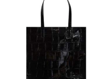 Γυναικεία Τσάντα Ώμου Ted Baker Vannda Large Icon 283927-Μαύρο Λουστρίν - Ted Baker - 