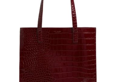 Γυναικεία Τσάντα Ώμου Ted Baker Wenella Large Icon 281942-Wine Λουστρίν - Ted Baker - 