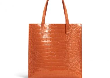 Γυναικεία Τσάντα Ώμου Ted Baker Wenella Large Icon 282817-Tan Ταμπά Κροκό - Ted Baker - 