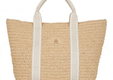 Γυναικεία Τσάντα Ώμου Tommy Hilfiger AW0AW17196 AA8 Μπεζ Ψάθα - Tommy Hilfiger - 