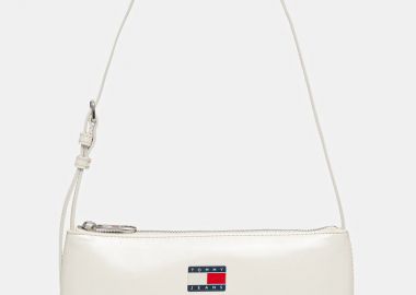 Γυναικεία Τσάντα Ώμου Tommy Hilfiger AW0AW17866-YBI Ιβουάρ - Tommy Hilfiger - 