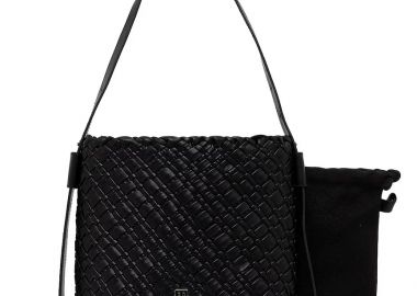 Γυναικεία Τσάντα Ώμου Tommy Hilfiger AW0AW18160-BDS Μαύρη - Tommy Hilfiger - 