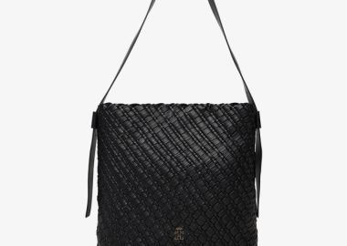 Γυναικεία Τσάντα Ώμου Tommy Hilfiger AW0AW18161-BDS Μαύρη - Gant - 