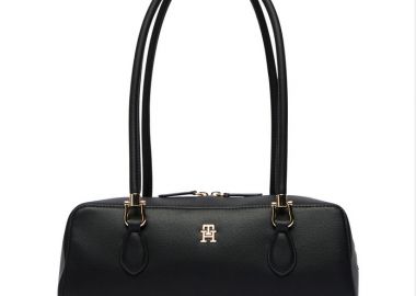 Γυναικεία Τσάντα Ώμου Tommy Hilfiger AW0AW18748-BDS Μαύρη - Tommy Hilfiger - 