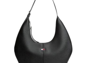 Γυναικεία Τσάντα Ώμου Tommy Hilfiger Hobo AW0AW18776-BDS Μαύρη - Tommy Hilfiger - 