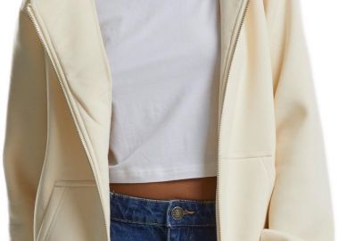 Γυναικεία Ζακέτα με Κουκούλα Fluffy TB7286 Urban Classics Whitesand - Urban Classics - 