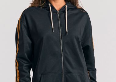 Γυναικεία ζακέτα με ρίγες στο πλάι - FUNKY BUDDHA - 