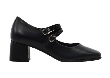 Γυναικείες Ανατομικές Δερμάτινες Γόβες Ragazza 036 Μαύρο Ματ Δέρμα - Ragazza - 