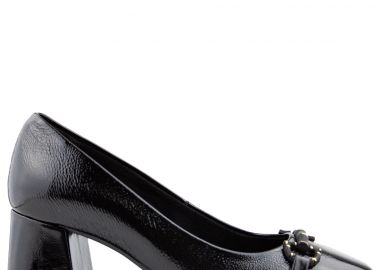 Γυναικείες Ανατομικές Δερμάτινες Γόβες Ragazza 047 Μαύρο Λουστριν - Ragazza - 