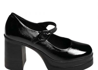 Γυναικείες Ανατομικές Δερμάτινες Γόβες Ragazza 080 Μαύρο Λουστριν - Ragazza - 