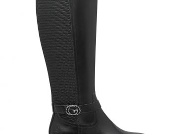 Γυναικείες Ανατομικές Δερμάτινες Μπότες Tamaris 1-25618-43 001 Μαύρες - Tamaris - 