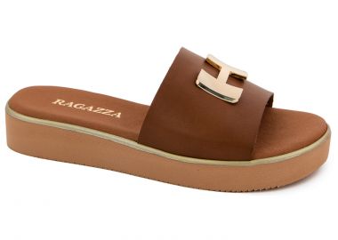 Γυναικείες Ανατομικές Δερμάτινες Παντόφλες Ragazza 01080 Ταμπά - Ragazza - 