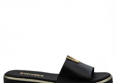 Γυναικείες Ανατομικές Δερμάτινες Παντόφλες Ragazza 01085 Μαύρες - Ragazza - 