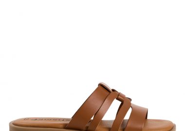 Γυναικείες Ανατομικές Δερμάτινες Παντόφλες Tamaris 1-27103-42 455 Ταμπά - Tamaris - 