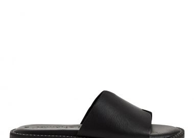 Γυναικείες Ανατομικές Δερμάτινες Παντόφλες Tamaris 1-27135-42 001 Μαύρο - Tamaris - 