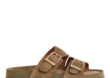 Γυναικείες Ανατομικές Δερμάτινες Παντόφλες Tamaris 1-27500-44 722 Λαδί - Tamaris - 