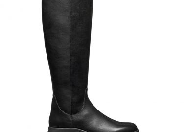 Γυναικείες Δερμάτινες Ανατομικές Μπότες Geox Pluette D565ME 05446 C9999 Μαύρες - Geox - 