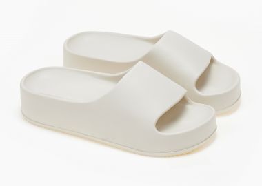 Γυναικείες δίπατες σαγιονάρες - Μπεζ - Issue - 