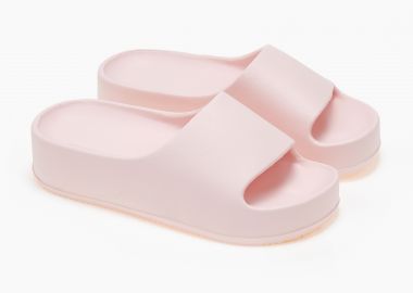 Γυναικείες δίπατες σαγιονάρες - Ροζ - Issue - 