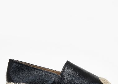 Γυναικείες δίσολες εσπαντρίγιες με μεταλλικό χρώμα - Μαύρο - Issue - 