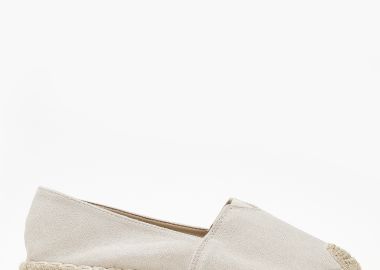 Γυναικείες εσπαντρίγιες δίσολες με suede υφή - Μπεζ - Issue - 