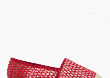 Γυναικείες εσπαντρίγιες με δίχτυ - Κόκκινο - Issue - 