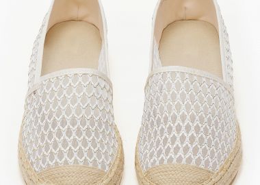 Γυναικείες εσπαντρίγιες με δίχτυ - Μπεζ - Issue - 