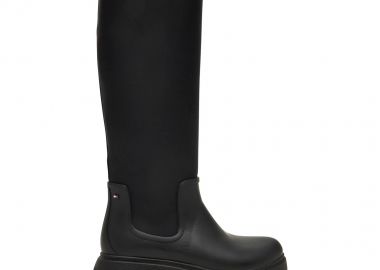 Γυναικείες Γαλότσες Tommy Hilfiger Rainboot Warm Lining FW0FW08973-BDS Μαύρες - Tommy Hilfiger - 