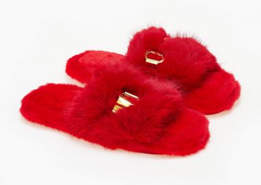 Γυναικείες παντόφλες - Κόκκινο - Issue - 