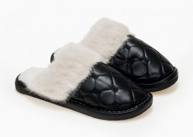 Γυναικείες παντόφλες - Μαύρο - Issue - 