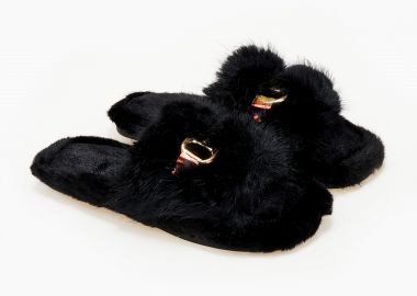 Γυναικείες παντόφλες - Μαύρο - Issue - 