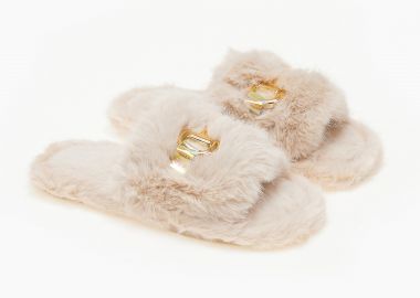 Γυναικείες παντόφλες - Μπεζ - Issue - 