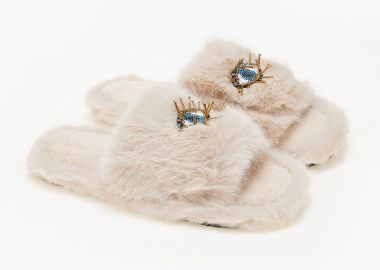 Γυναικείες παντόφλες - Μπεζ - Issue - 