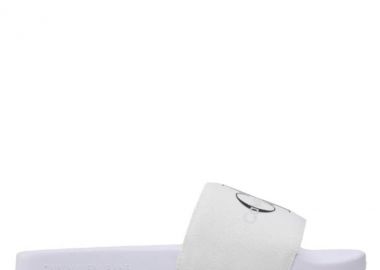 Γυναικείες Παντόφλες Calvin Klein Slide YW0YW00103 01W Λευκές - Calvin Klein - 