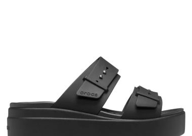 Γυναικείες Παντόφλες Crocs Brooklyn Sandal Lowwdg 207431 001 Μαύρες - Crocs - 