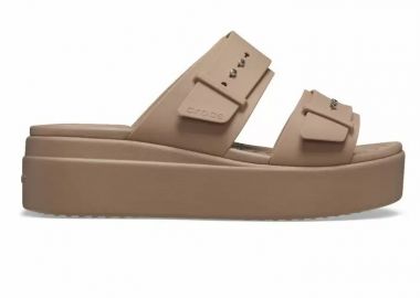 Γυναικείες Παντόφλες Crocs Brooklyn Sandal Lowwdg 207431 2Q9 Τάουπε - Crocs - 