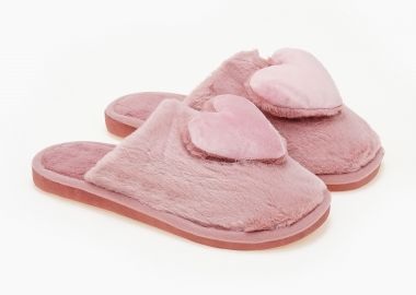 Γυναικείες παντόφλες καρδιά - Ροζ - Issue - 