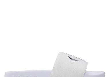Γυναικείες Παντόφλες Pool Slide Calvin Klein Monogram YW0YW00103 YBR Λευκές - Calvin Klein - 