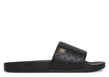 Γυναικείες Παντόφλες Slide Tommy Hilfiger FW0FW08525 BDS Μαύρες - Tommy Hilfiger - 