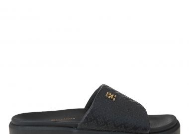 Γυναικείες Παντόφλες Slide Tommy Hilfiger FW0FW08526 BDS Μαύρες - Tommy Hilfiger - 