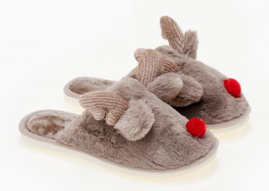 Γυναικείες παντόφλες ταρανδάκια - Πούρο - Issue - 