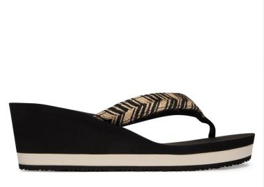 Γυναικείες Παντόφλες Tommy Hilfiger FW0FW09197-BDS Μαύρο Ψάθα - Tommy Hilfiger - 