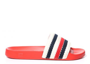 Γυναικείες Παντόφλες Tommy Hilfiger Pool Slide FW0FW07151 SNE Κόκκινες - Tommy Hilfiger - 