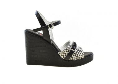 Γυναικείες πλατφόρμες U.S.Polo Assn. LINOSA-BLK TEXTILE-ECO LEATHER BLK μαύρο - U.S.Polo Assn. - 